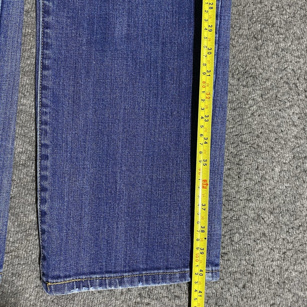 Levi's 505 Straight Leg Jeans Women 16 M 36x30 Blue Denim Mid-Rise Stretch Pants - Picture 7 of 16
